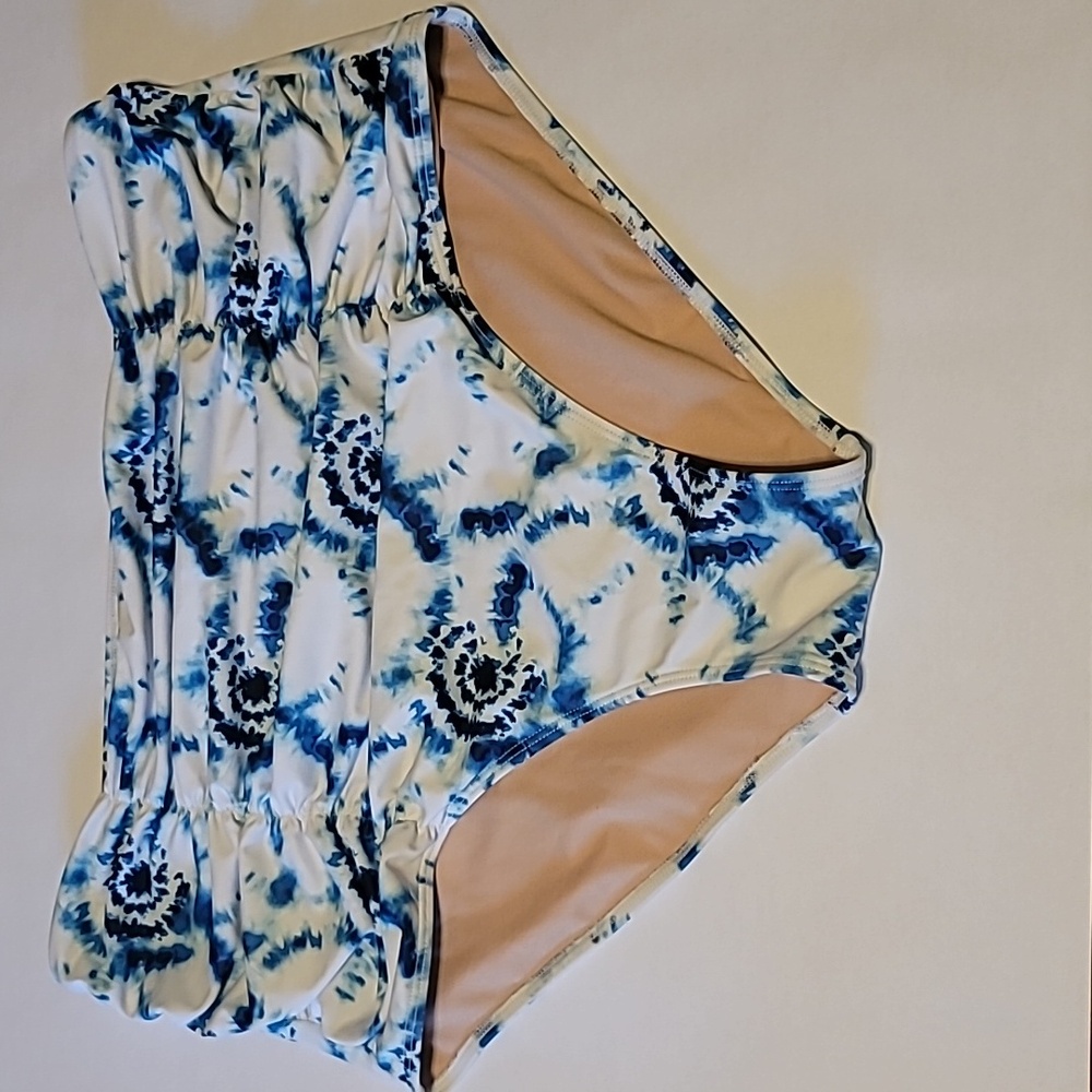 Kortni Jeane shibori ruched swim bottoms